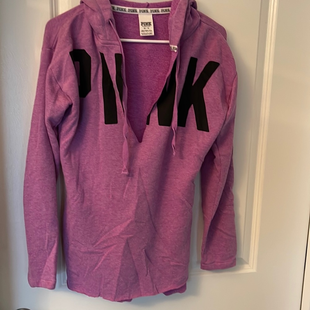 Pink hoodie sweatshirt size XS